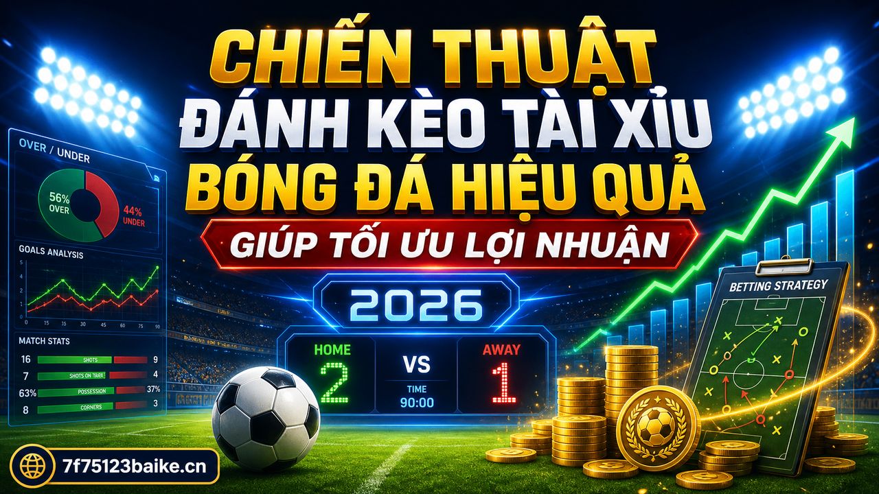 Chiến thuật đánh kèo tài xỉu bóng đá hiệu quả giúp tối ưu lợi nhuận