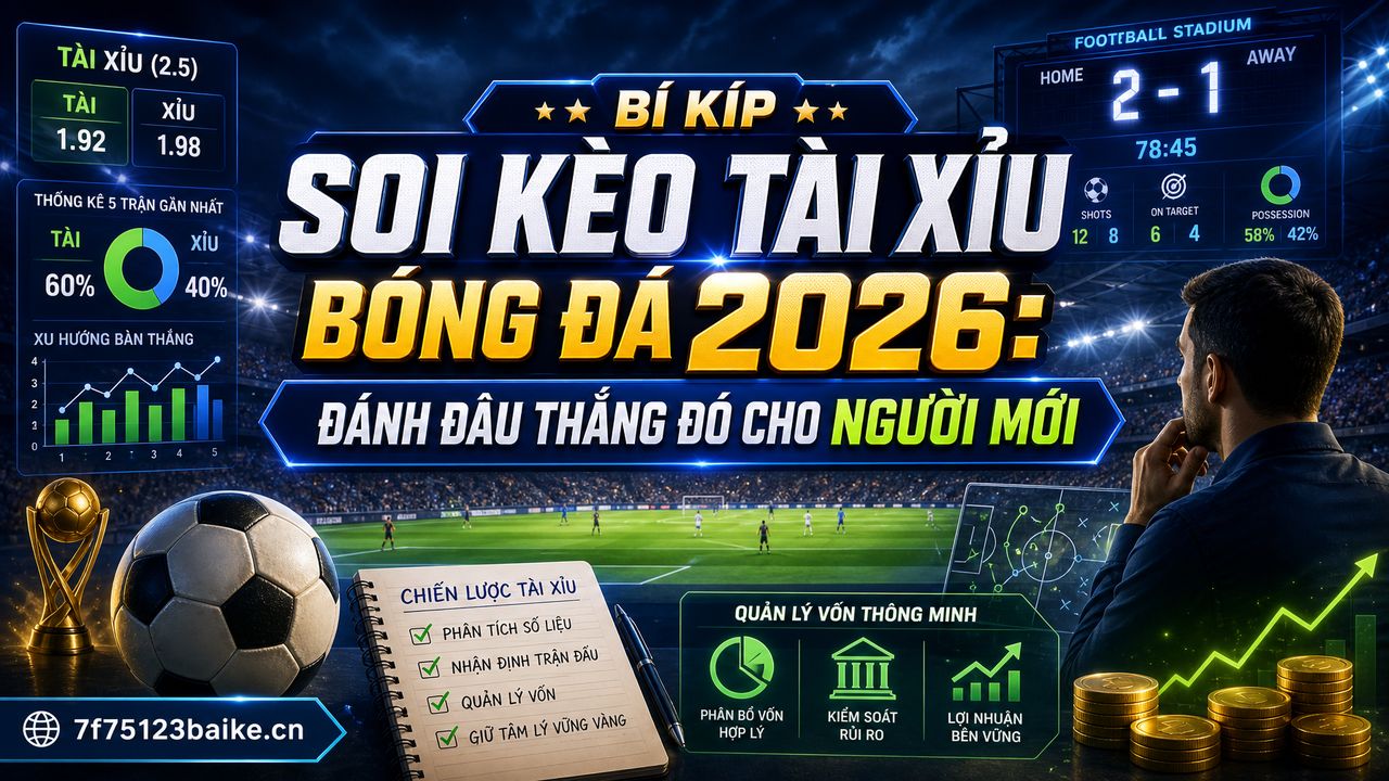 Bí kíp soi kèo tài xỉu bóng đá 2026: Đánh đâu thắng đó cho người mới