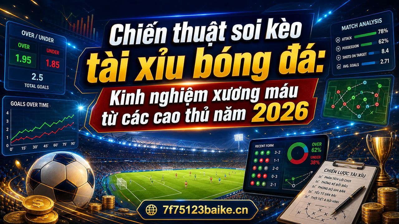 Chiến thuật soi kèo tài xỉu bóng đá: Kinh nghiệm xương máu từ các cao thủ năm 2026