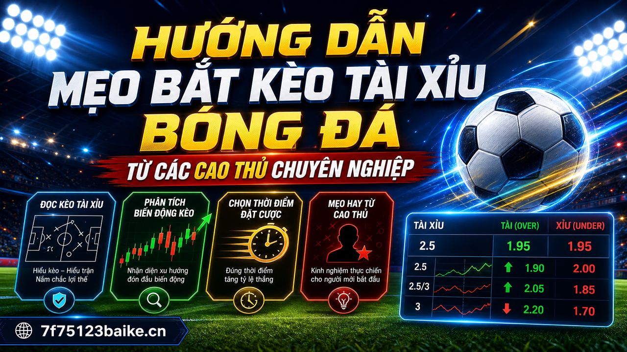 Hướng dẫn mẹo bắt kèo tài xỉu bóng đá từ các cao thủ chuyên nghiệp