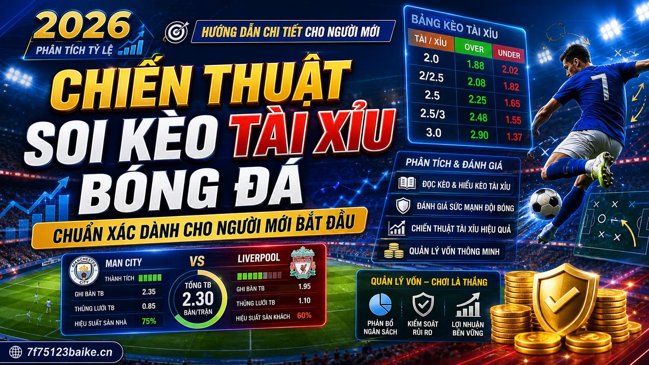 Chiến thuật soi kèo tài xỉu bóng đá chuẩn xác dành cho người mới bắt đầu