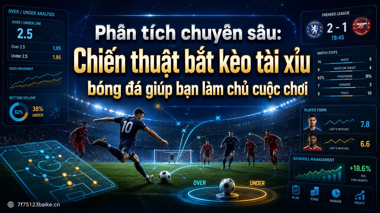 Phân tích chuyên sâu: Chiến thuật bắt kèo tài xỉu bóng đá giúp bạn làm chủ cuộc chơi